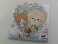 Cute Kawaii Crux Cup Size Bear and Rabbit Macaroon Stickers Flake Sack