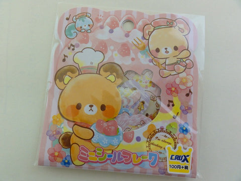 Cute Kawaii Crux Sweet Bakery Chef Bear Stickers Flake Sack