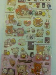 Cute Kawaii San-X Rilakkuma Chocolate and Coffee Sticker Sheet - B