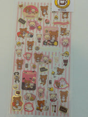 Cute Kawaii San-X Rilakkuma Chocolate and Coffee Sticker Sheet - A