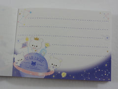 Cute Kawaii Q-Lia Star Light Bears Mini Notepad / Memo Pad - Stationery Design Writing Collection