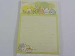 Cute Kawaii San-X Sumikko Gurashi Flower theme 4 x 6 Inch Notepad / Memo Pad - Stationery Designer Paper Collection