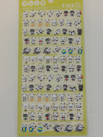 Cute Kawaii Crux Chima Friends Panda Sticker Sheet