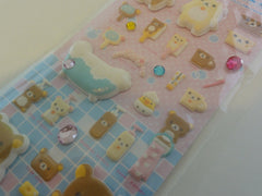 z Cute Kawaii San-X Rilakkuma Bath Time Puffy Sticker Sheet