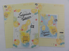 Cute Kawaii Crux Lemonade Season Juice Mini Letter Sets - Small Writing Note Envelope Set Stationery