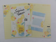 Cute Kawaii Crux Lemonade Season Juice Mini Letter Sets - Small Writing Note Envelope Set Stationery