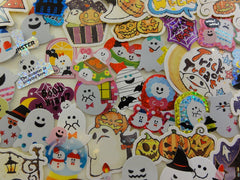 Ghost / Halloween Flake Sack Stickers - 55 pcs