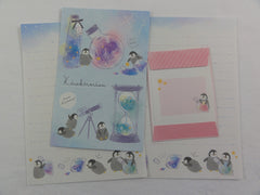 Cute Kawaii Crux Penguin Kirakirarium Mini Letter Sets - Small Writing Note Envelope Set Stationery
