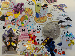 Ghost / Halloween Flake Sack Stickers - 55 pcs