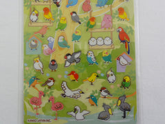 Cute Kawaii Kamio Birds Sticker Sheet - with Gold Accents - for Journal Planner Craft Agenda Organizer Scrapbook