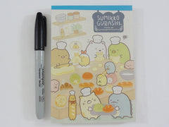 Cute Kawaii San-X Sumikko Gurashi Bakery Shop theme 4 x 6 Inch Notepad / Memo Pad - Stationery Designer Paper Collection