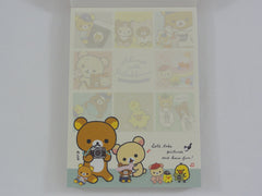 Cute Kawaii San-X Rilakkuma Bear Always with theme 4 x 6 Inch Notepad / Memo Pad - Stationery Designer Paper Collection