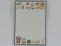 Cute Kawaii San-X Rilakkuma Bear Always with theme 4 x 6 Inch Notepad / Memo Pad - Stationery Designer Paper Collection