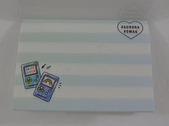 Cute Kawaii Crux Unicorn Game #Aurora #SWAG Mini Notepad / Memo Pad - Stationery Designer Paper Collection