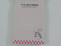 Cute Kawaii Crux Unicorn Like A Dream Mini Notepad / Memo Pad - Stationery Designer Paper Collection