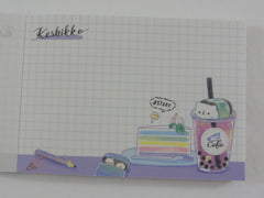 Cute Kawaii Crux Keshikko Cafe Unicorn Hedgehog Cat Penguin Seal Animal Mini Notepad / Memo Pad - B - Stationery Designer Paper Collection