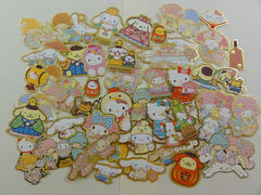 z Cute Kawaii Sanrio Characters Hello Kitty My Melody Purin Little Twin Stars Cinnamoroll Flake Sack Stickers - 50 pcs - A