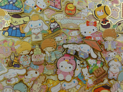 z Cute Kawaii Sanrio Characters Hello Kitty My Melody Purin Little Twin Stars Cinnamoroll Flake Sack Stickers - 50 pcs - A