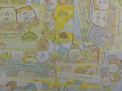 San-X Sumikko Gurashi 40 pc Memo Note Paper Set - Spring Flower Field - Stationery Writing