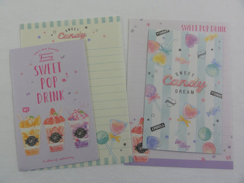 Cute Kawaii Kamio Sweet Pop Drink Mini Letter Sets - Small Writing Note Envelope Set Stationery