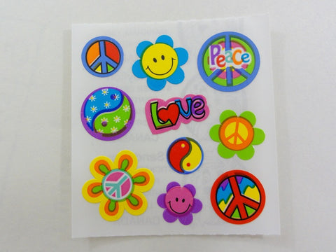 Sandylion Love Peace Sticker Sheet / Module - Vintage & Collectible