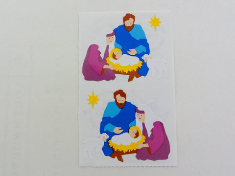 Mrs Grossman Nativity Christmas Sticker Sheet / Module - Vintage & Collectible 1995