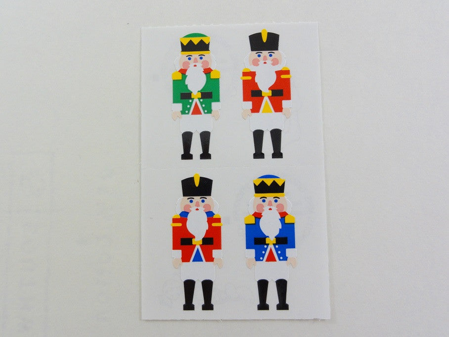 Mrs Grossman Christmas Nutcrackers Toy Soldiers Sticker Sheet / Module - Vintage & Collectible 1993