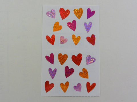 Mrs Grossman Sparkle Tiny Hearts Sticker Sheet / Module - Vintage & Collectible 2007