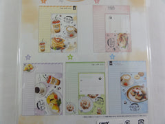 Cute Kawaii Crux Cafe Talk Time Letter Set Pack - Stationery Writing Paper Penpal Collectible