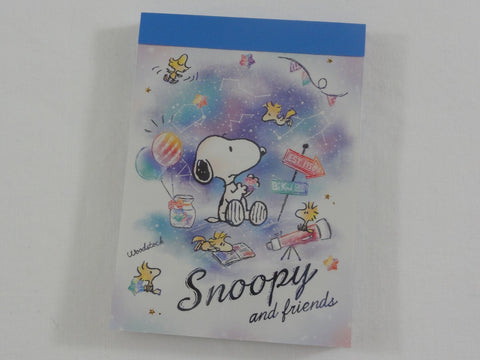 Cute Kawaii Snoopy Stars Horoscopoe Mini Notepad / Memo Pad - Stationery Designer Writing Paper Collection