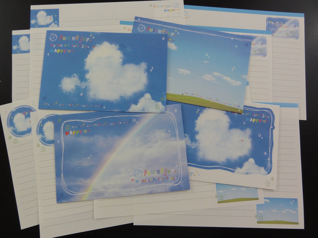 Cute Kawaii Kamio Happy Clouds Letter Sets