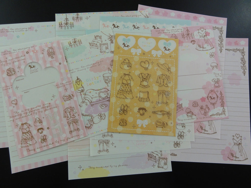 Cute Kawaii Kamio Girl Fashion Room Letter Sets