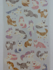 Cute Kawaii Mind Wave Cat Kitten Sticker Sheet - for Journal Planner Craft