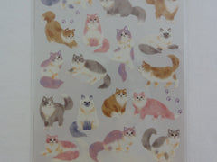 Cute Kawaii Mind Wave Cat Kitten Sticker Sheet - for Journal Planner Craft