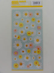 Cute Kawaii Mind Wave Daisy Flower Sticker Sheet