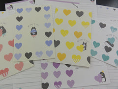 Kawaii Cute Crux My Love to You Hearts Animals Letter Sets