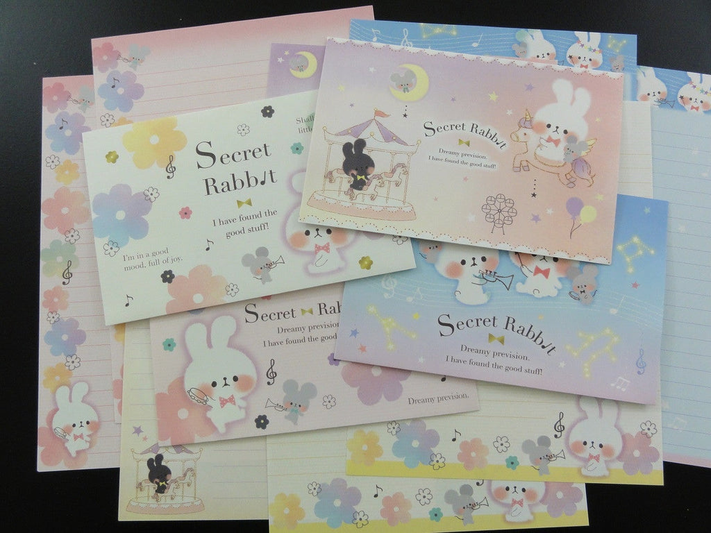 Cute Kawaii Kamio Secret Rabbit Letter Sets - D