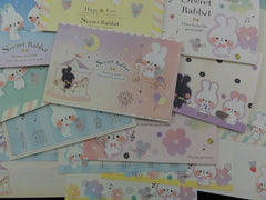 Cute Kawaii Secret Rabbit Letter Paper + Envelope Theme Set