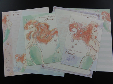 z Cute Kawaii Kamio Ariel Fairy Tale Letter Sets - A