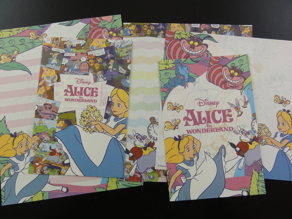 Cute Kawaii Alice in Wonderland Letter Sets - B
