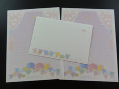 Cute Kawaii Little Twin Stars Seven Baby Bears Letter Set - Rare - Writing Paper Envelope Stationery