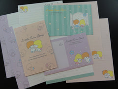 Cute Kawaii Little Twin Stars Kiki Lala Another Day of Fun Sparkles Letter Sets - Writing Paper Envelope Stationery