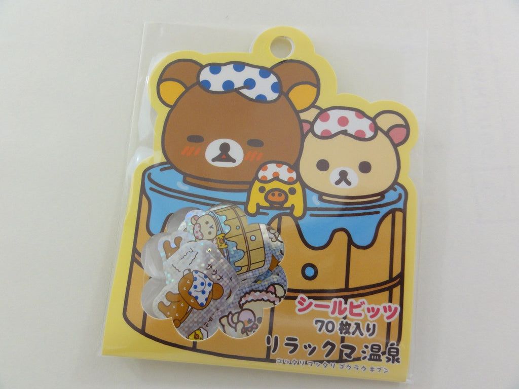 Kawaii Cute San-X Rilakkuma Flake Sticker Sack - A