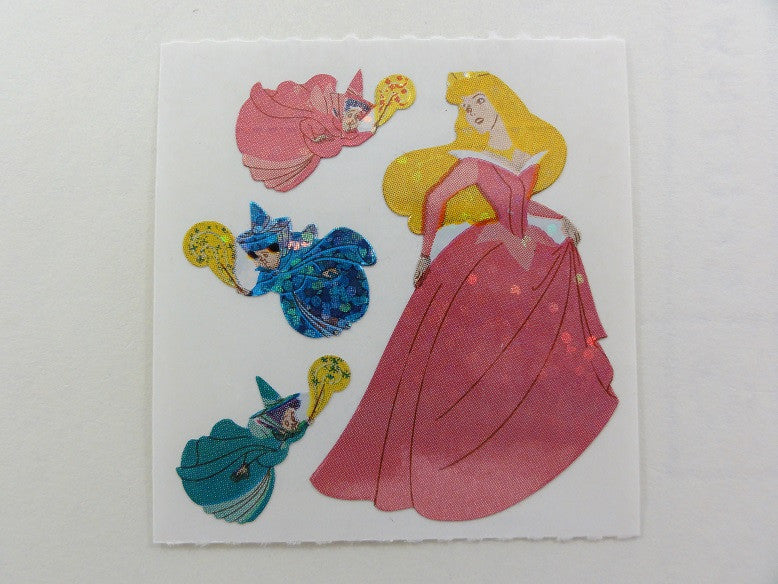Sandylion Fairy Tale Princess Glitter Sticker Sheet / Module - Vintage & Collectible