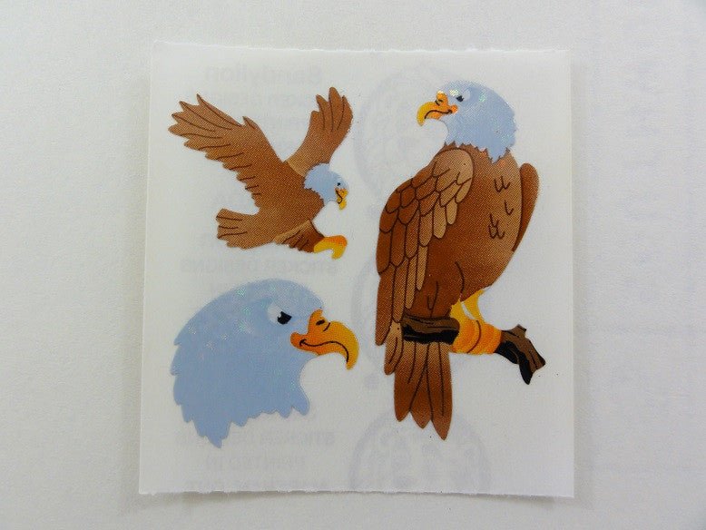 Sandylion Eagle Glitter Sticker Sheet / Module - Vintage & Collectible