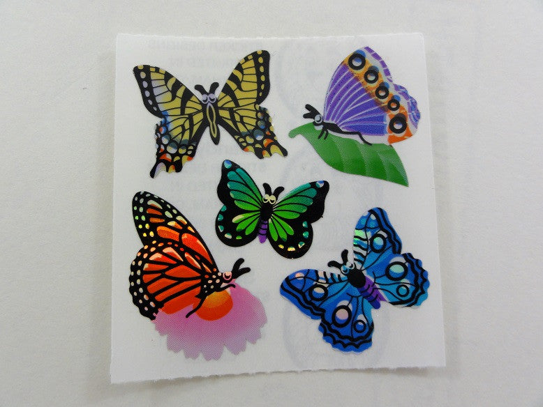 Sandylion Butterfly Shiny Sticker Sheet / Module - Vintage & Collectible