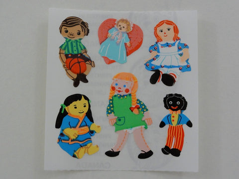 Sandylion Fabric Dolls Sticker Sheet / Module - Vintage & Collectible