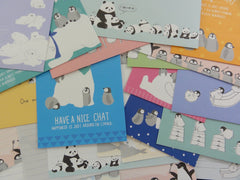 Cute Kawaii Penguin and Friends Letter Paper + Envelope Theme Set