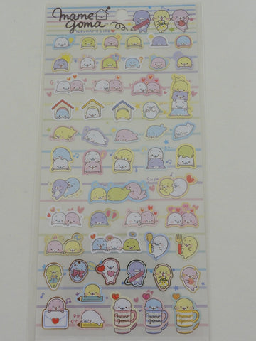 Cute Kawaii San-X Mamegoma Yurumame Life Sticker Sheet - A