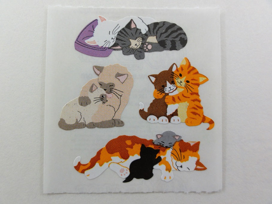 Sandylion Cat Kitten Sticker Sheet / Module - Vintage & Collectible